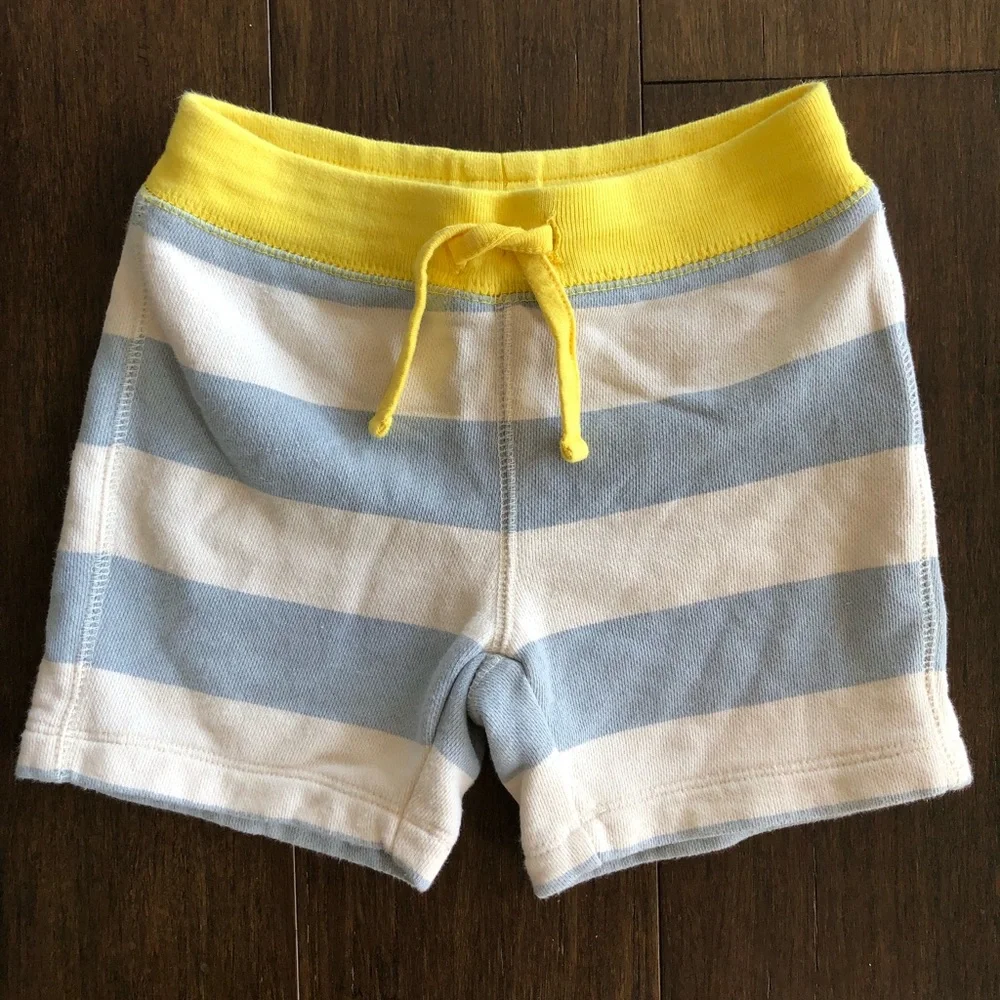 GAP Kids Striped Shorts in Yellow, Light Blue & White